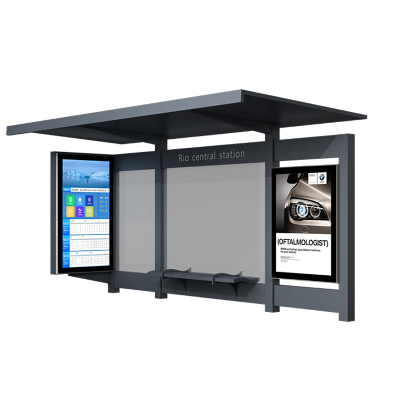 Оцинкованная сталь с порошковым покрытием Smart Bus Shelter